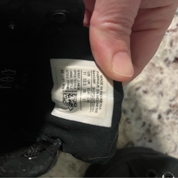 Converse Kids Black Sneakers - Picture 2 of 3